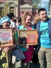 Шествие "Бессмертный полк - 2019"- внучка Якупова Л.Ф. г.Казань