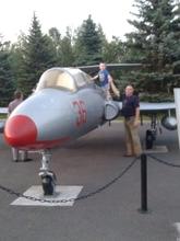 Сын летчик-истребитель Саврандеев Фаис с внуком Якуповым Ильшатом