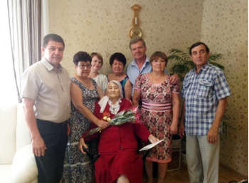 Ветеран педагогического труда Галима Хабирова отметила 90-летие.